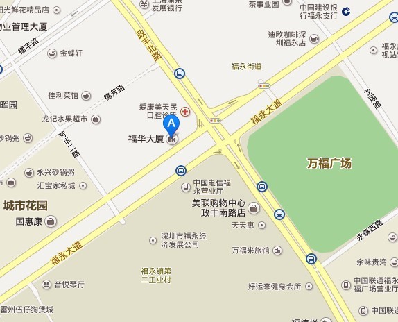 深圳艾索咨询地理位置图 深圳艾索咨询地理位置图